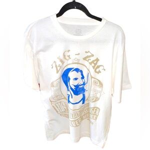 Size L Zig Zag rolling paper logo shirt. Remastered‎ by Rhino Entertainment.NWOT